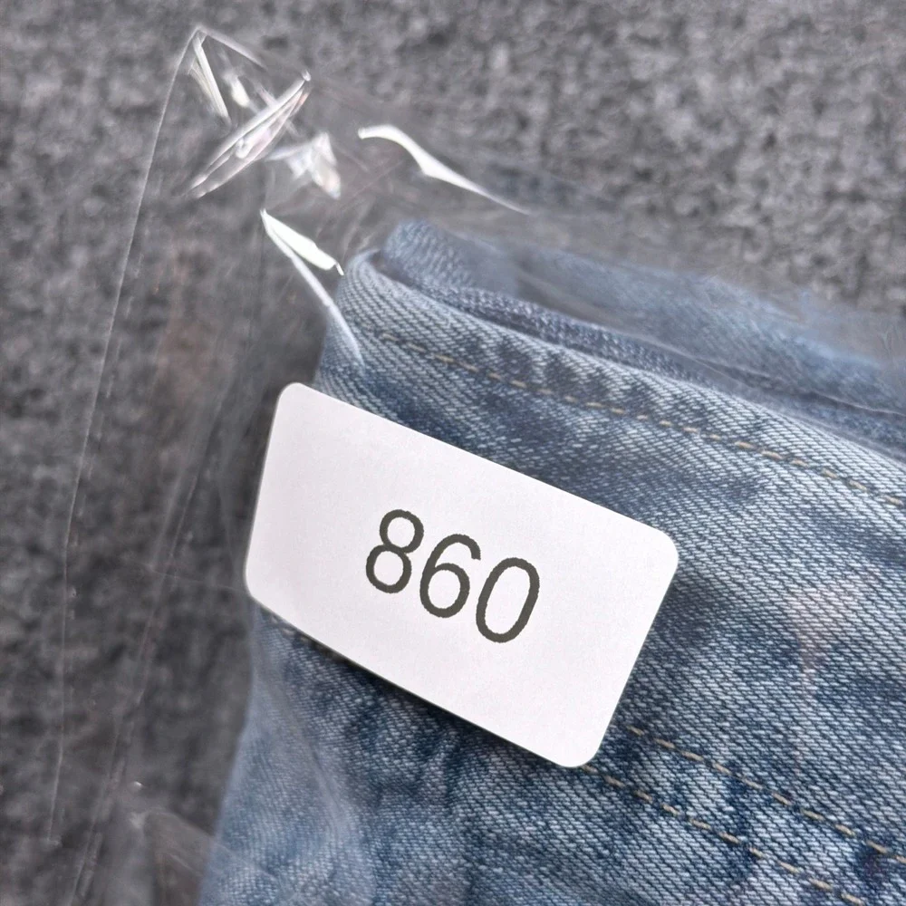 Abercrombie & Fitch Skinny Jeans Taper Mens 31x28 Light Blue Stretch Denim